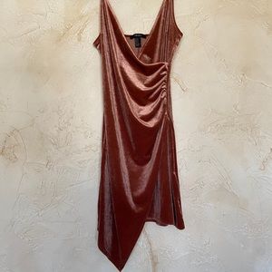 Forever 21 Pink Velvet Mini Dress